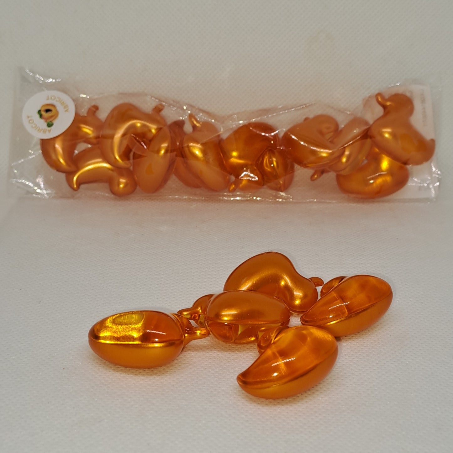 Perle de bain canard ABRICOT par 12