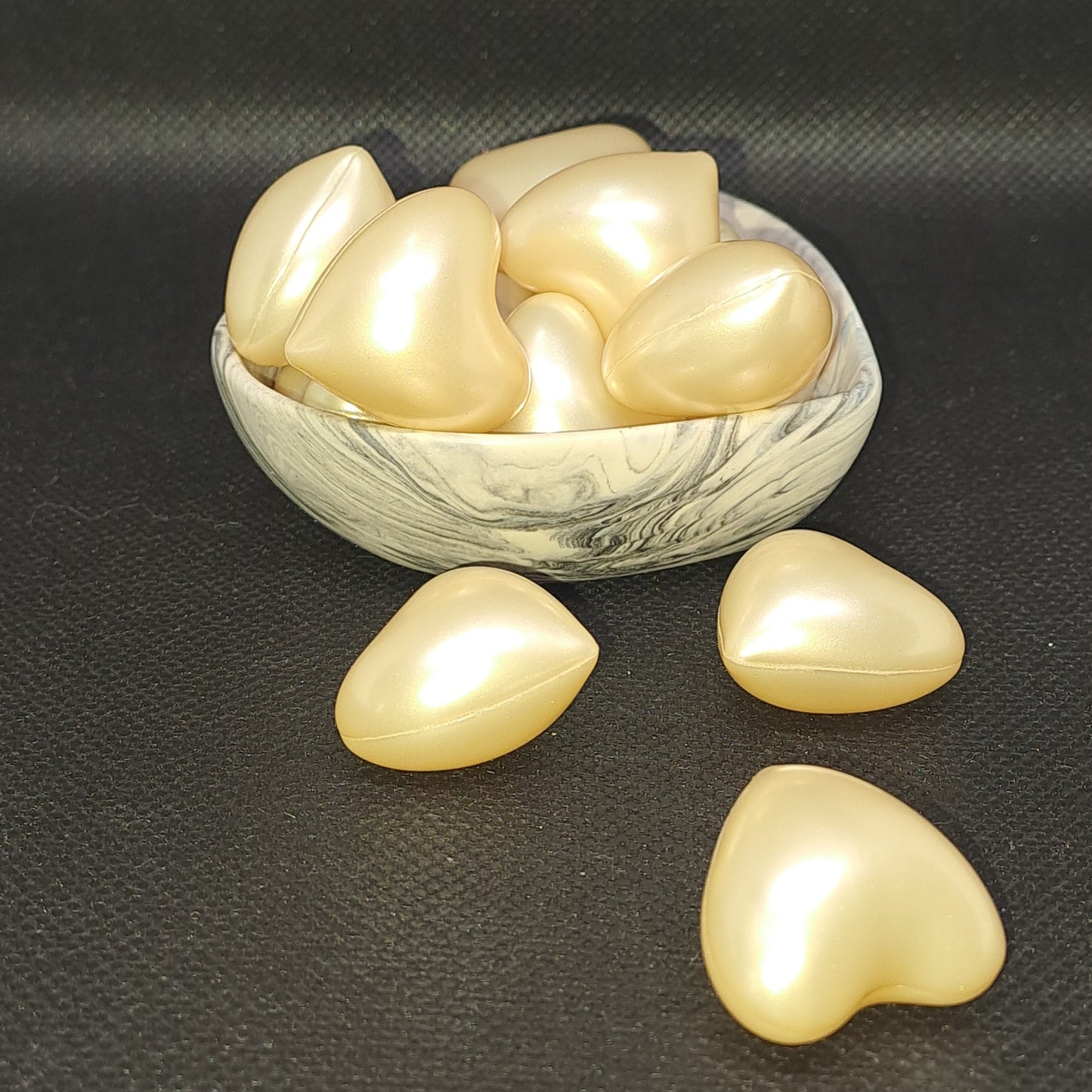 Perle de bain cœur VANILLE