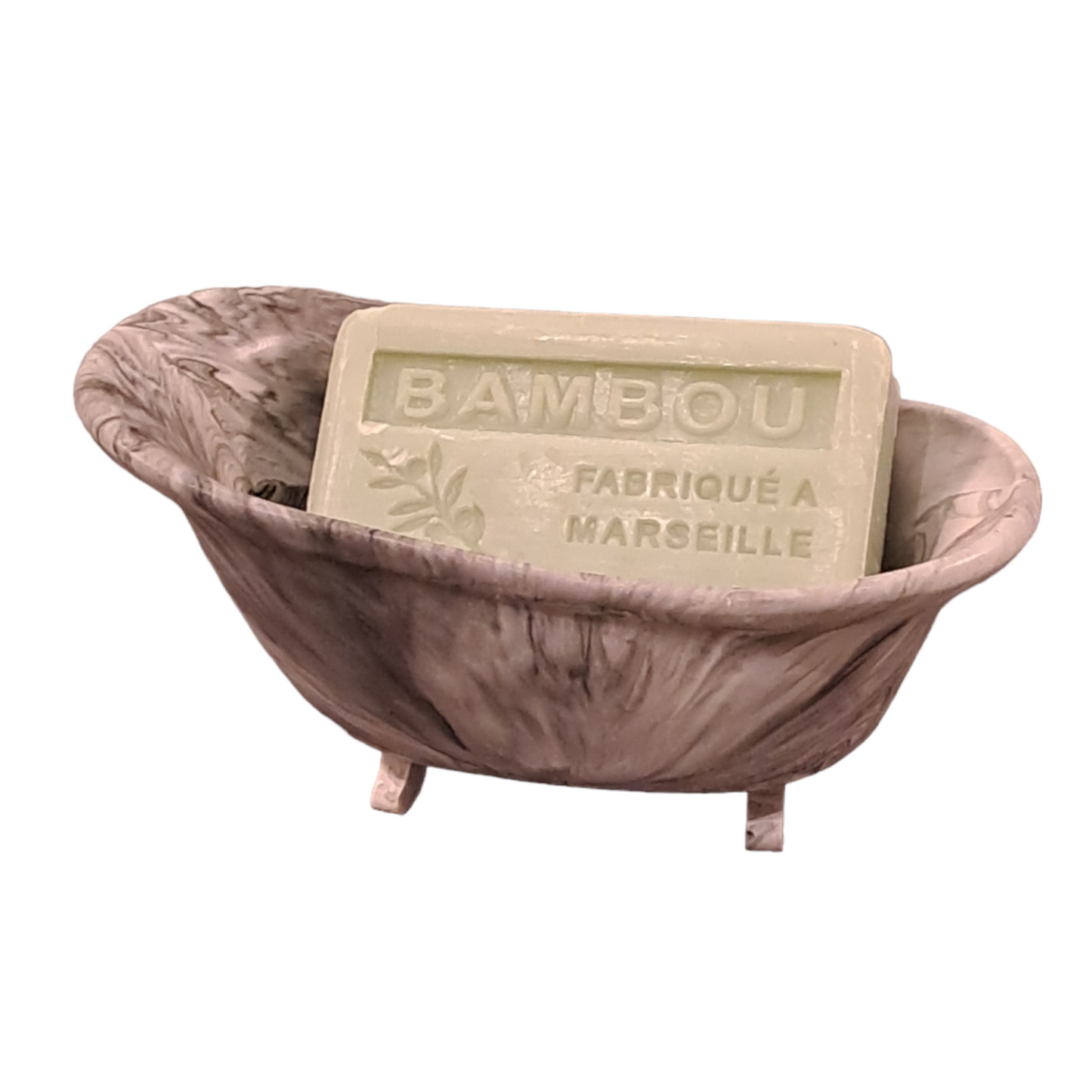 Baignoire marbrée ton gris