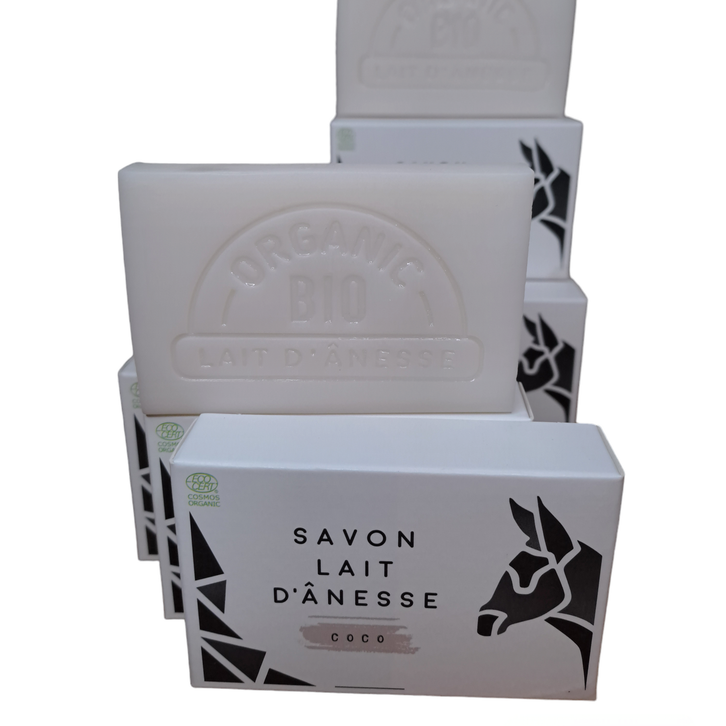 Savons certifiés BIO au lait d'ânesse parfum NOIX DE COCO