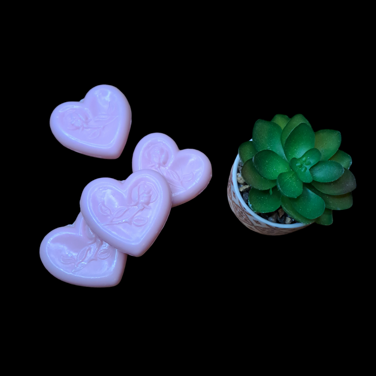 Cœur fleur ROSE