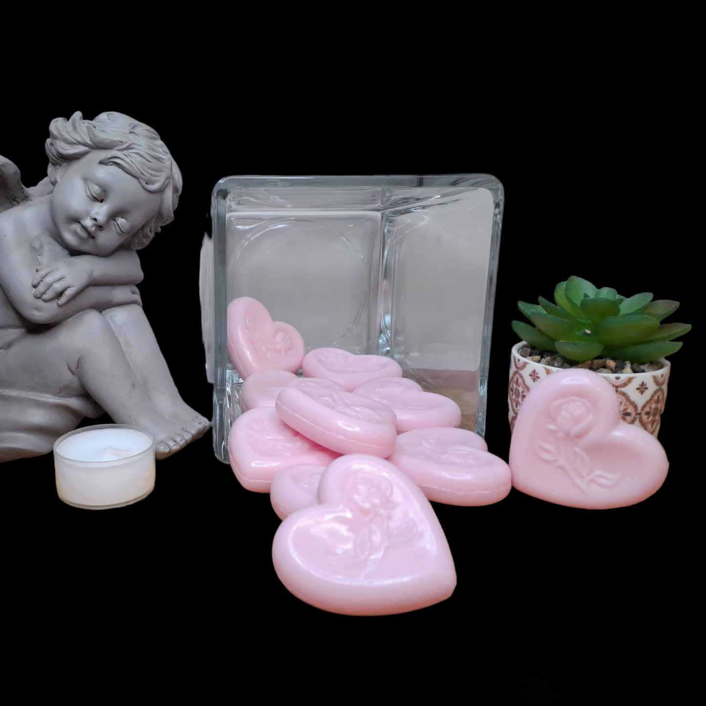 Cœur fleur ROSE