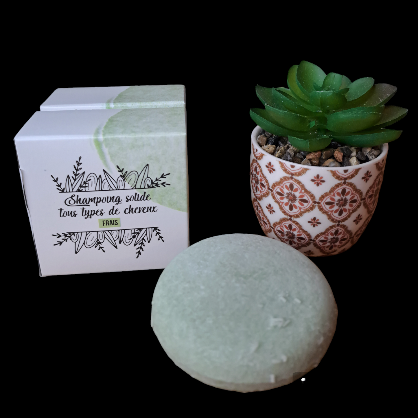 Shampoing solide pour Tous types de cheveux parfum FRAIS