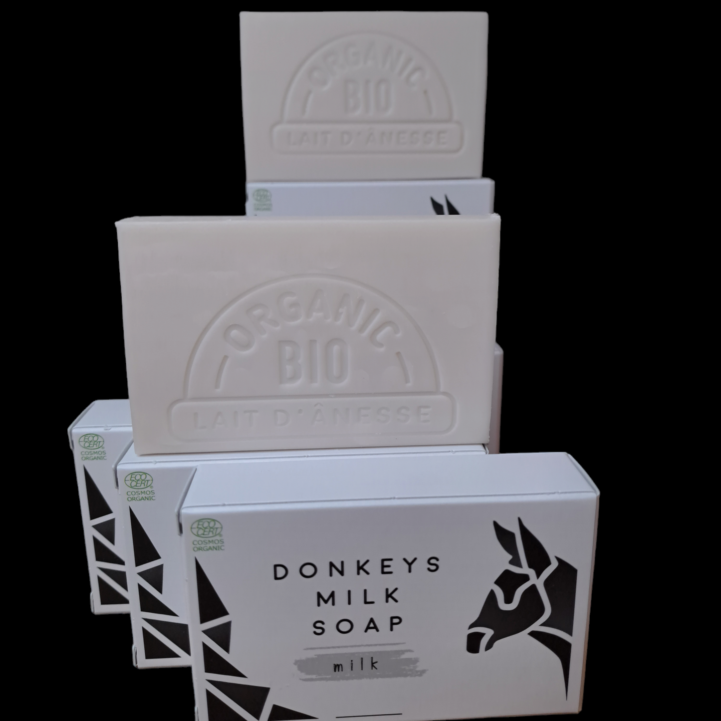 Savons certifiés BIO au lait d'ânesse parfum DOUCEUR LAIT