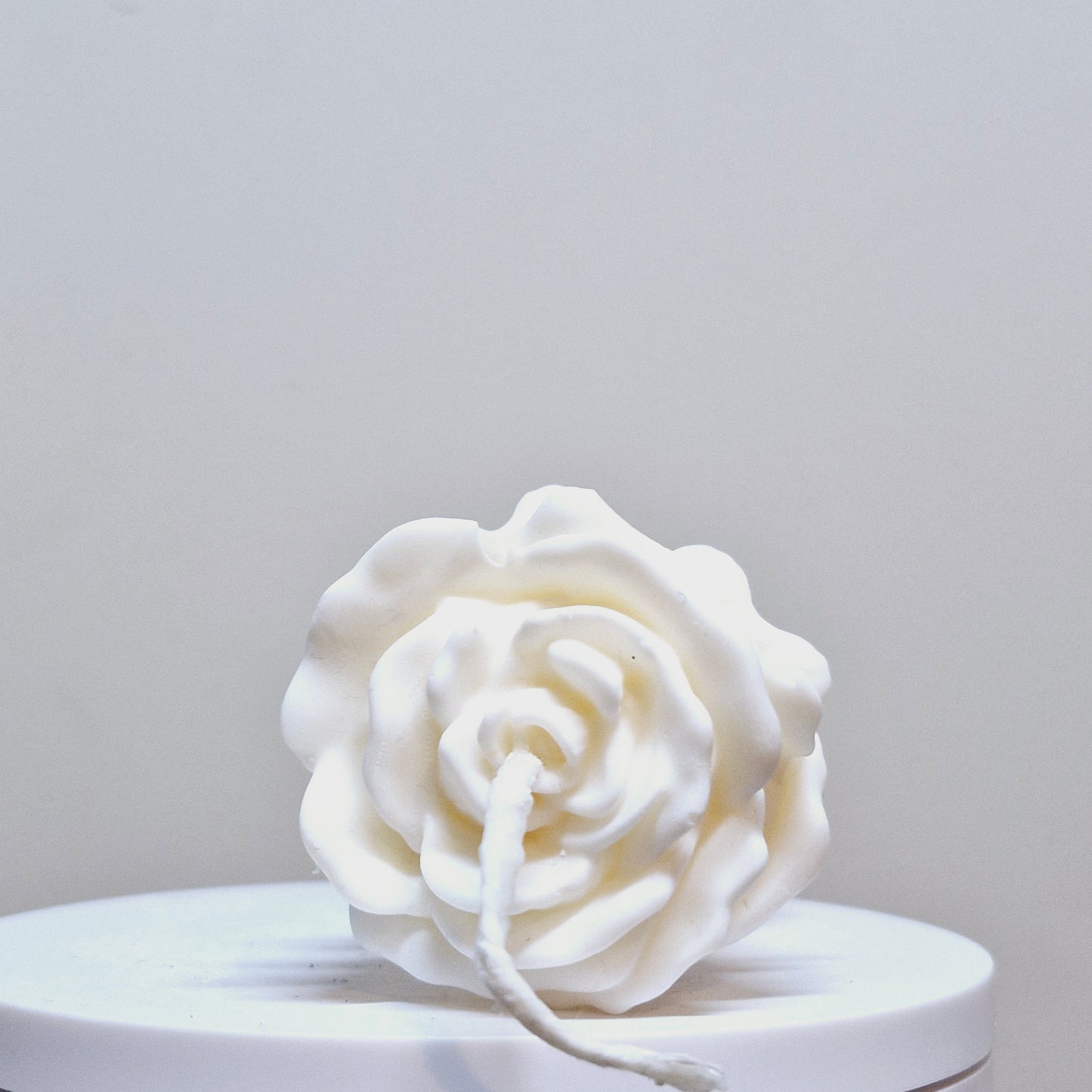 BOUGIE VASE ROSE