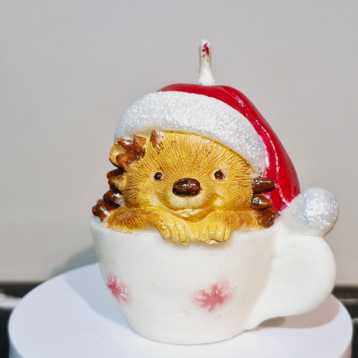 BOUGIE HÉRISSON DANS SA TASSE