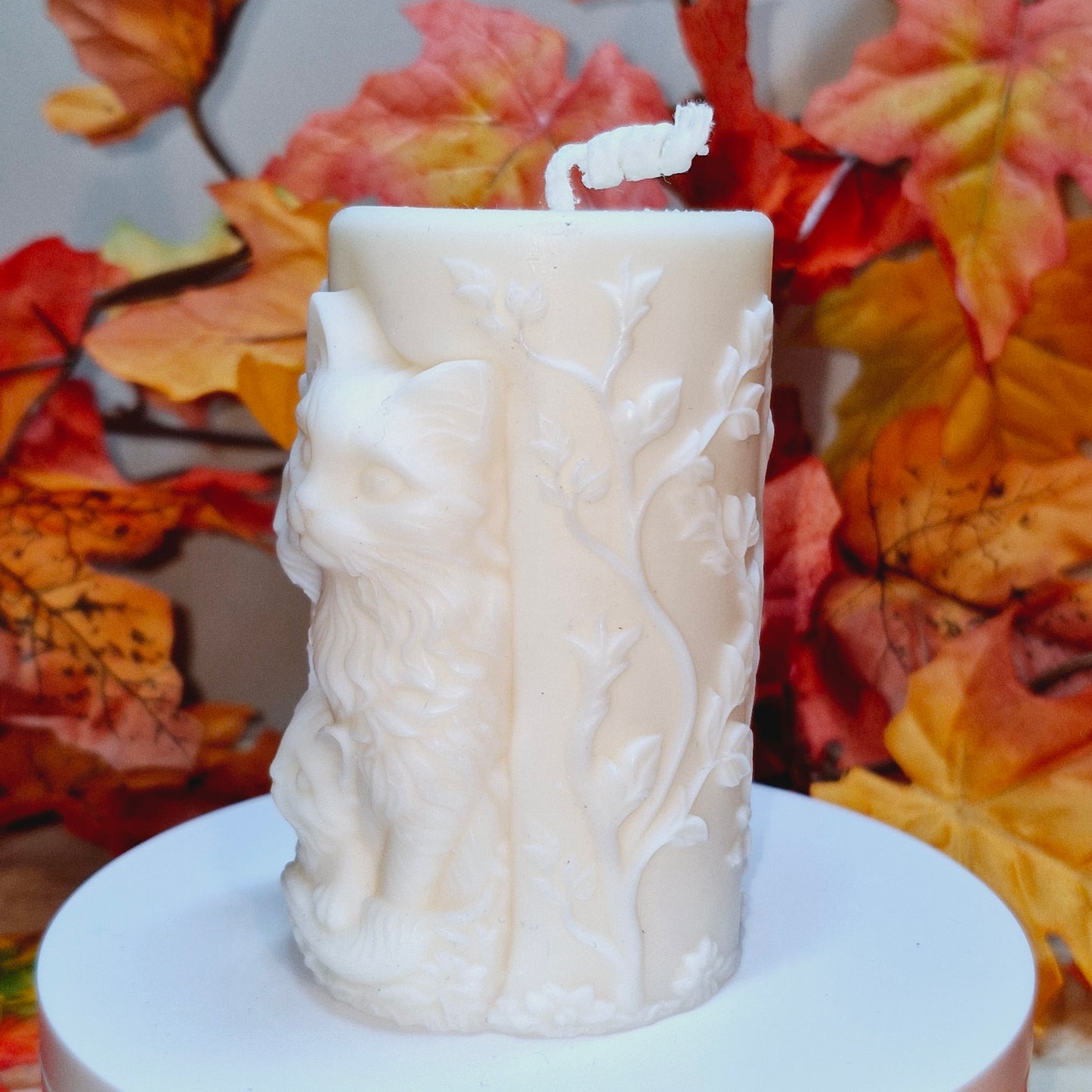 BOUGIE FAMILLE CHAT FLORAL