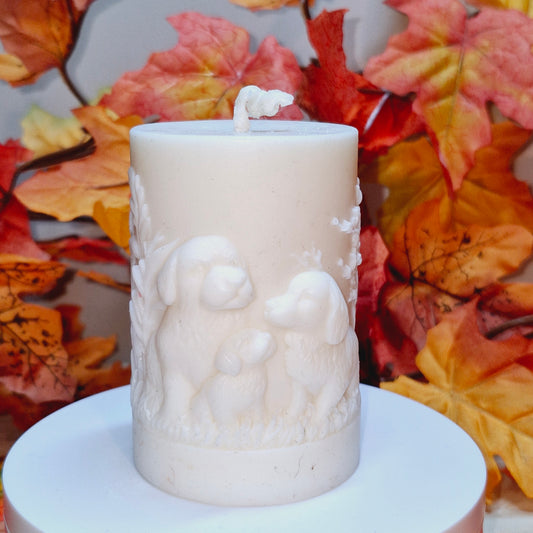 BOUGIE FAMILLE CHIEN