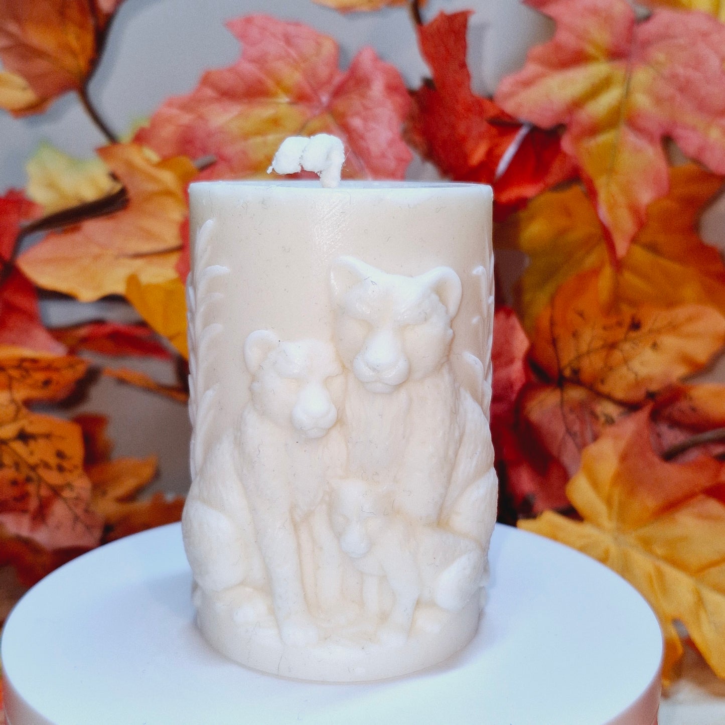 BOUGIE FAMILLE LÉOPARD