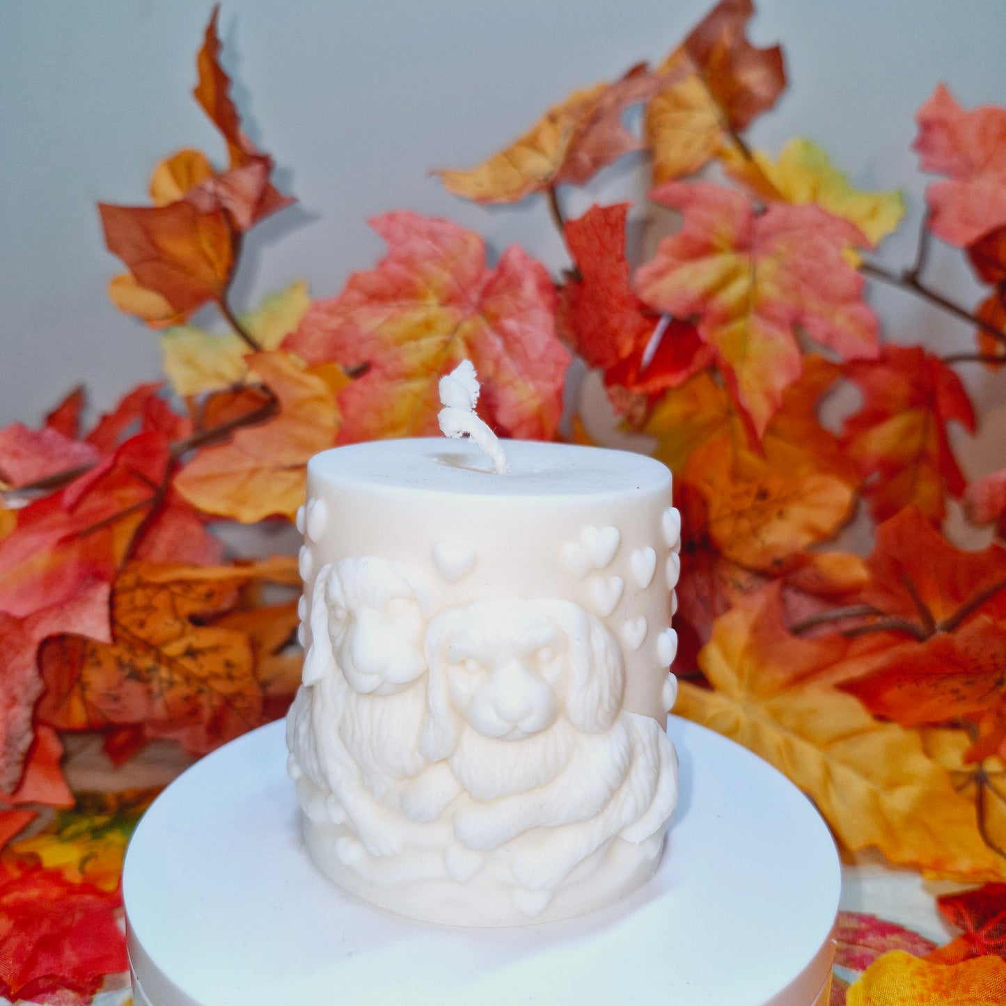 BOUGIE DUO CHIEN COEUR