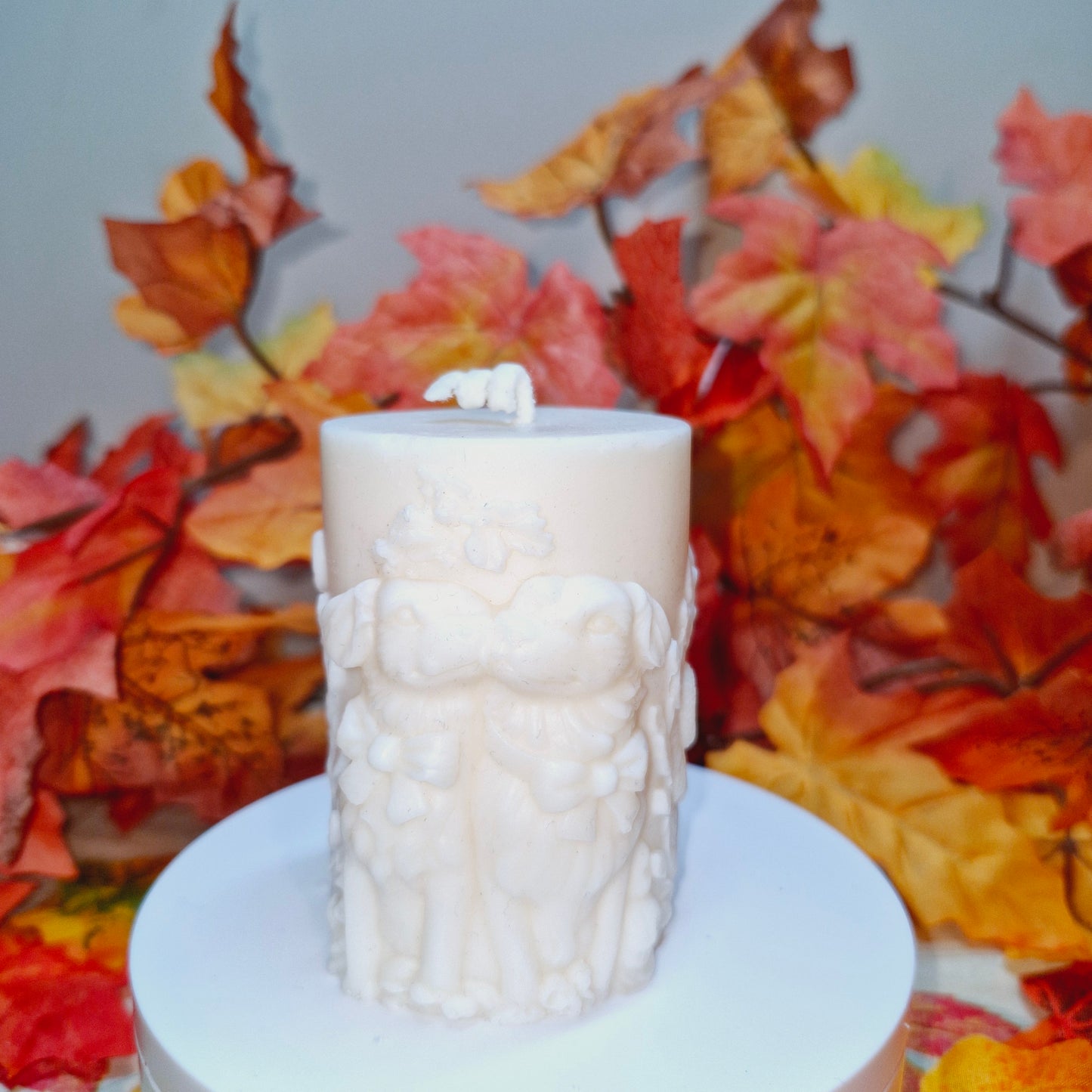 BOUGIE DUO CHIEN NOEUD