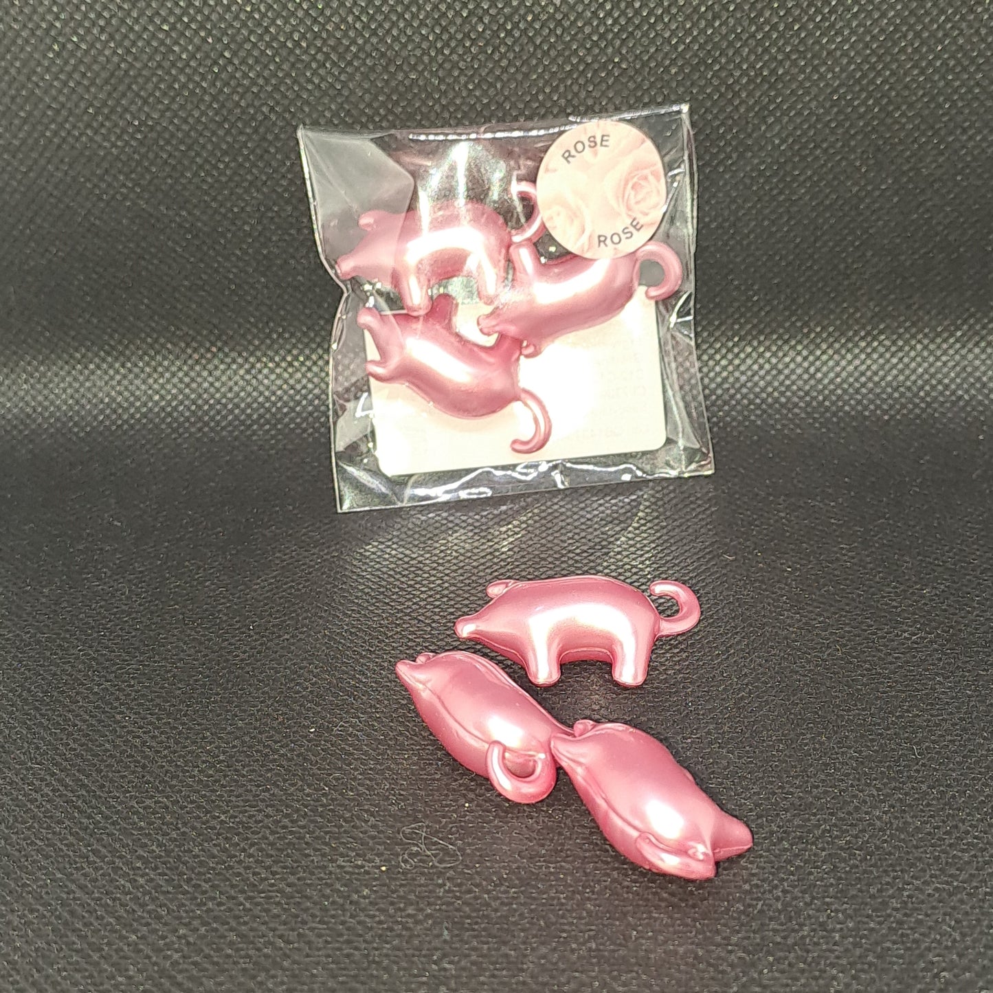 Perle de bain cochon ROSE par 3